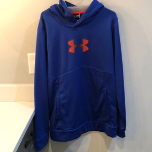 Blue under armour hoodie/sweatshirt